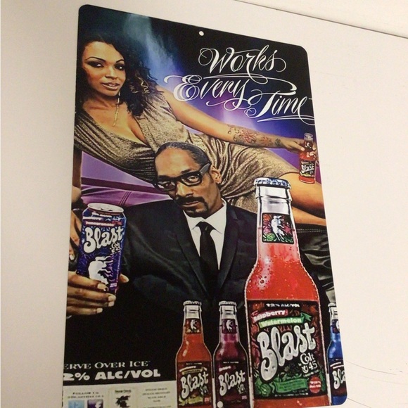 colt 45 Blast Works Everytime Snoop Dogg metal tin sign - Picture 1 of 5